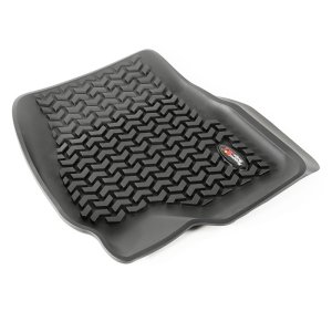 Ford F-150 Floor Liners - Front - Rugged Ridge - Terrain Floor Liner - Black - `15-`21 Ford F-150 Floor Liners - Front - Rugged Ridge - Terrain Floor Liner - Black - `15-`21